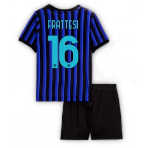 Inter Milan Davide Frattesi #16 Replika Babytøj Hjemmebanesæt Børn 2025-26 Kortærmet (+ Korte bukser)